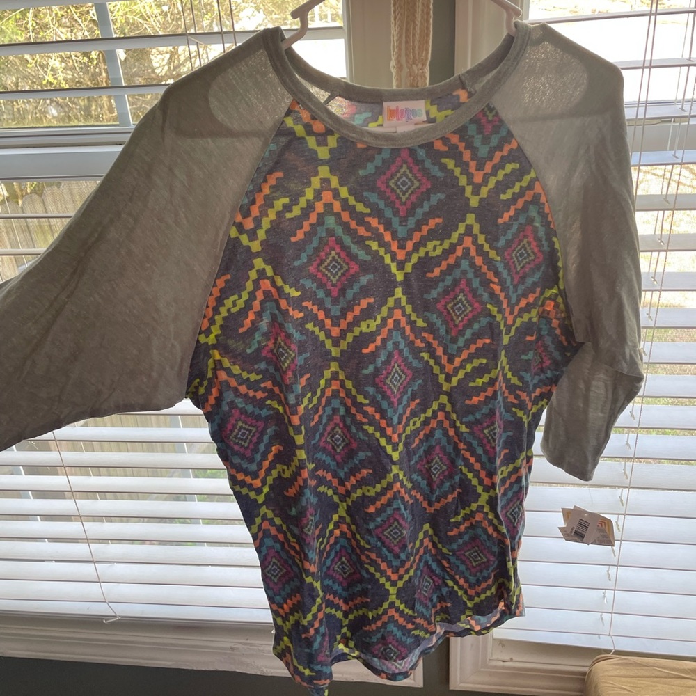 LuLaRoe baseball style shirt